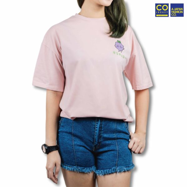 Colegacy Women Plain Colour Cartoon Logo T-Shirt
