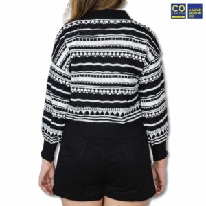 Colegacy Long Sleeve Stripe Design Knited Sweater