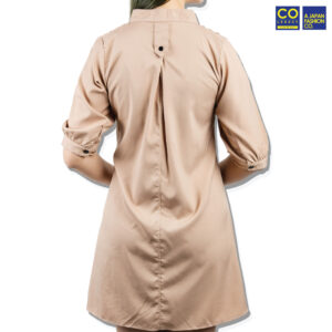 Colegacy Women Button Mid Short Sleeve Midi Dress